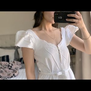 White denim Zara jumpsuit, worn once.